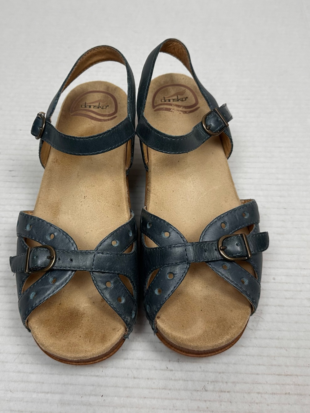 Dansko Womens Sissy Sandal Chunky Platform Buckle Closure Size EU 38 US 7.5/8.0